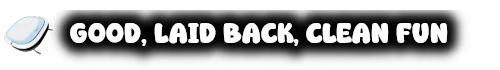 Laid Back Slogan – VacuuBot: Home Cleaning Simulator VacuuBot: White bold text “GOOD, LAID BACK, CLEAN FUN” on black background.