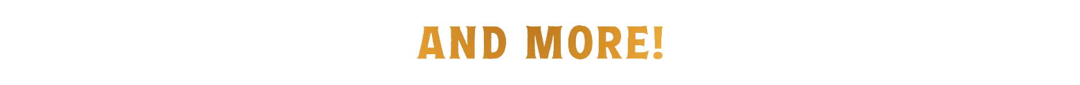 And More Banner – Warhammer 40,000: Boltgun 2 Warhammer 40,000: Large gold text reading AND MORE! on a black background.