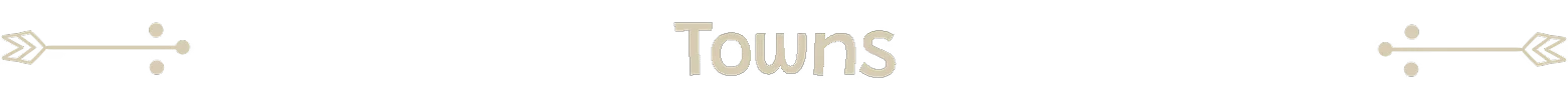 Towns Title – Woodland Rebels Woodland Rebels: Beige “Towns” title on black, with arrow icons on both sides.