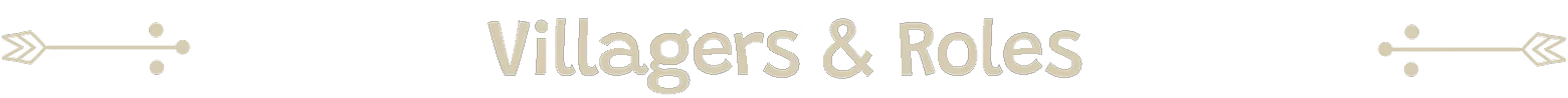Villagers Roles – Woodland Rebels Woodland Rebels: “Villagers & Roles” title in large beige text on black banner.