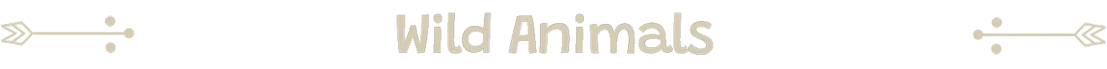 Wild Animals Title – Woodland Rebels Woodland Rebels: Beige pixel text “Wild Animals” with arrow icons on both sides.