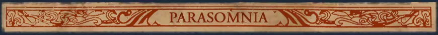 Parasomnia Banner – Yan魇: Parasomnia Yan魇: "PARASOMNIA" in bold red letters, surrounded by intricate red floral patterns.