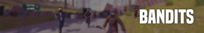 Zero To South: Four masked figures on a road; large white text reads BANDITS.